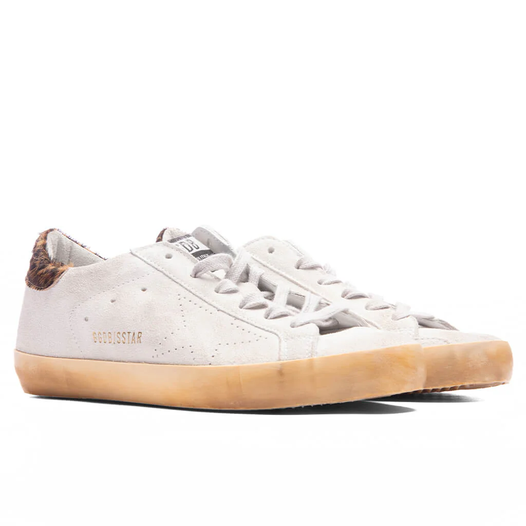 Women's Super-Star Skate Sneakers - White/Beige Brown Black Leo - Image 2
