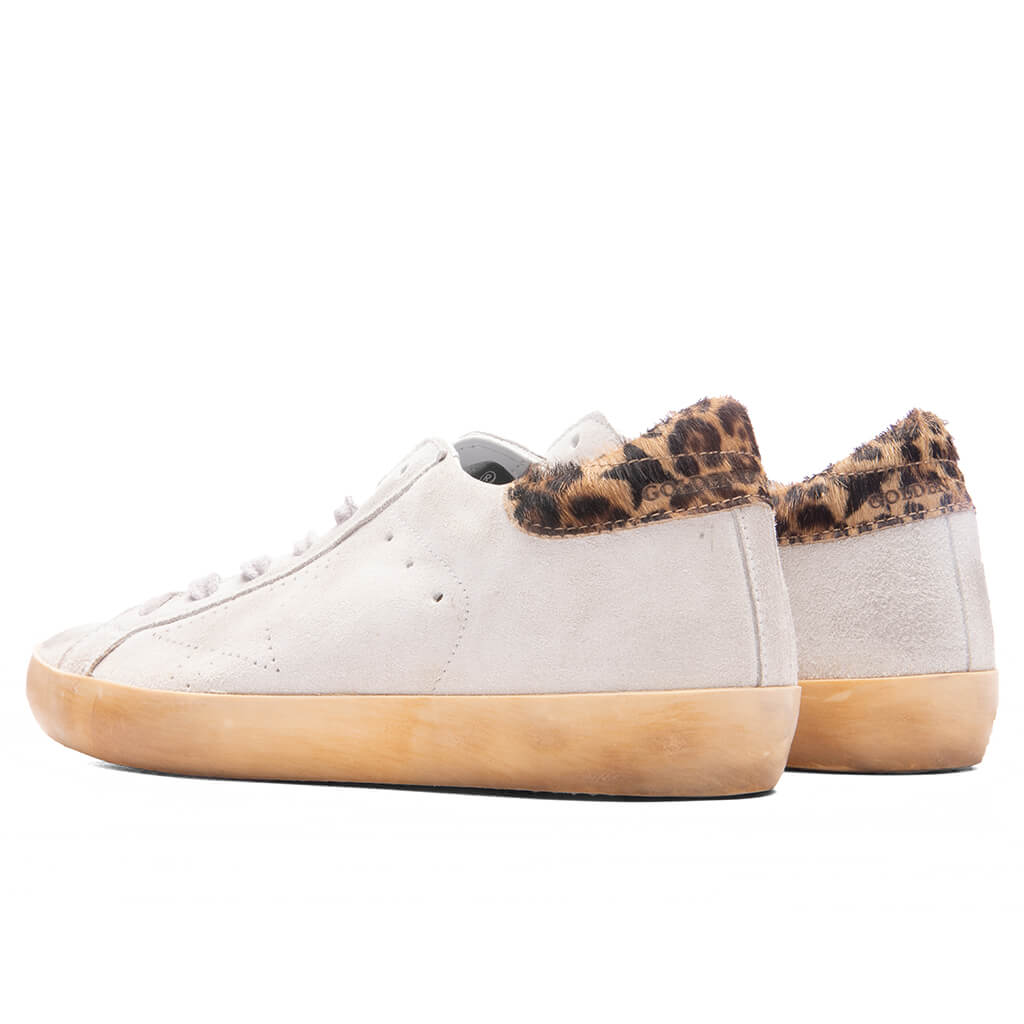 Women's Super-Star Skate Sneakers - White/Beige Brown Black Leo - Image 3