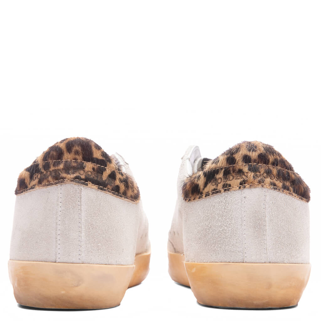 Women's Super-Star Skate Sneakers - White/Beige Brown Black Leo - Image 4