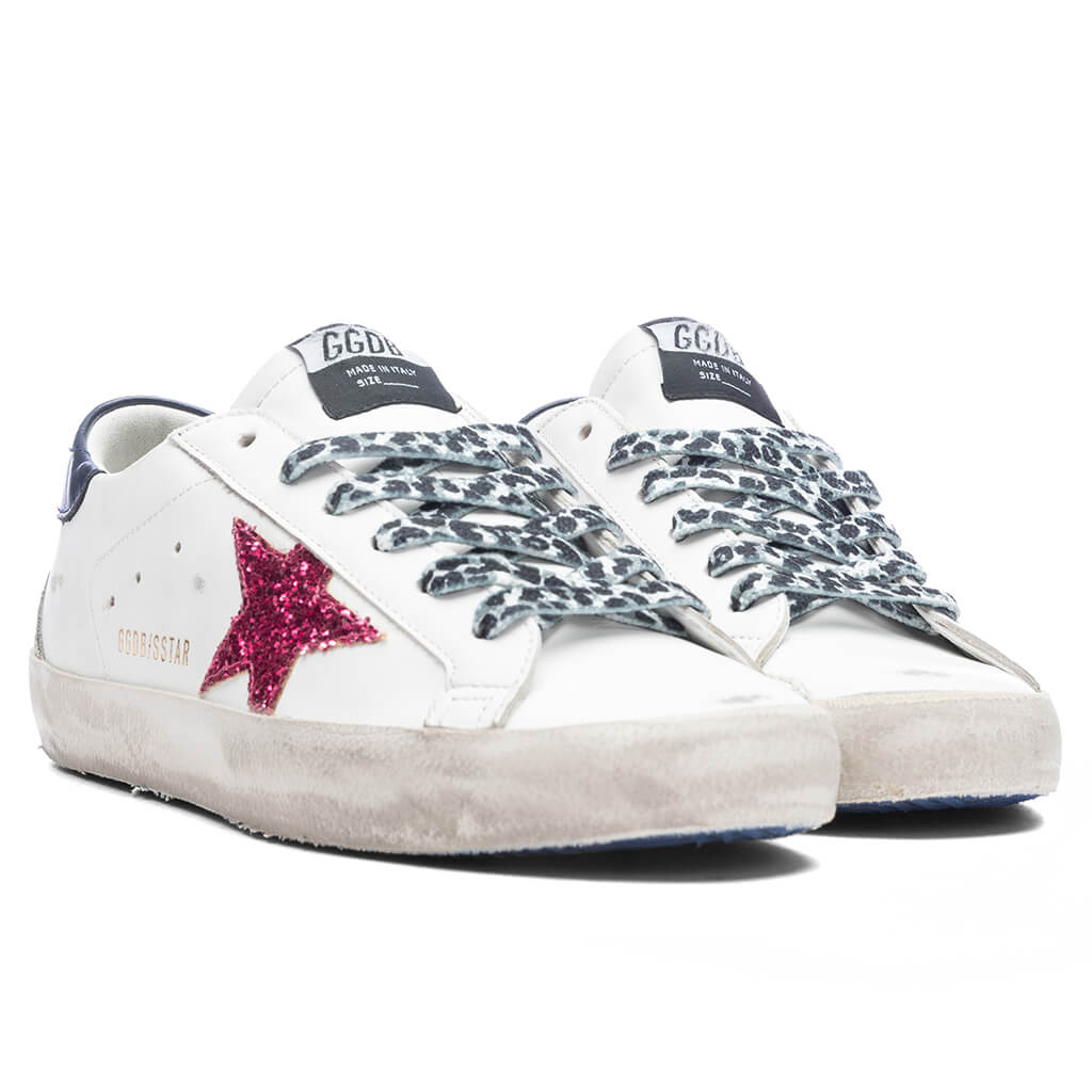 Women's Super Star Sneaker - White/Fucsia/Blue - Image 2