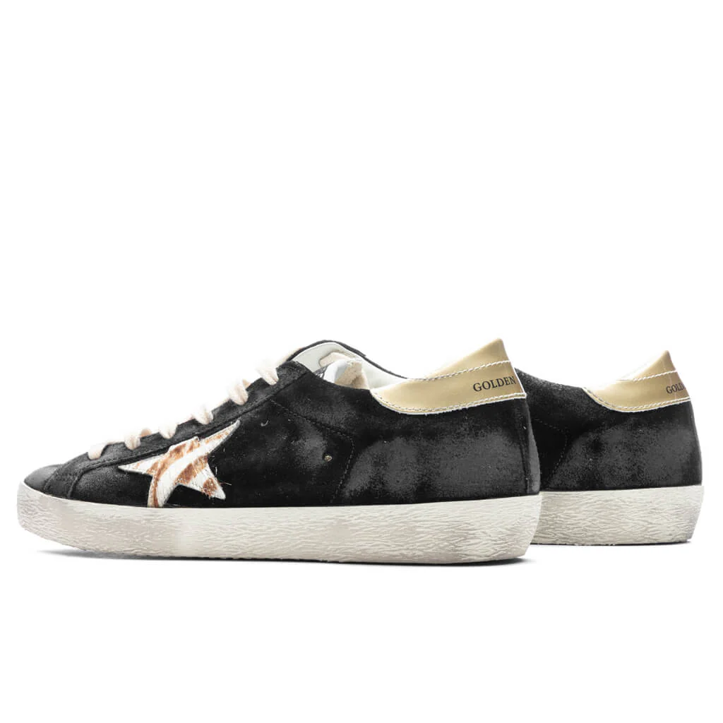 Women's Super-Star Sneakers - Black/White/White Beige Zebra - Image 3