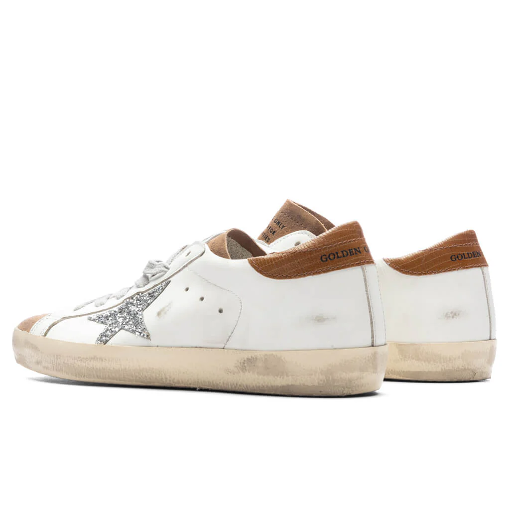 Women's Super-Star Sneakers - White/Tobacco/Silver - Image 3