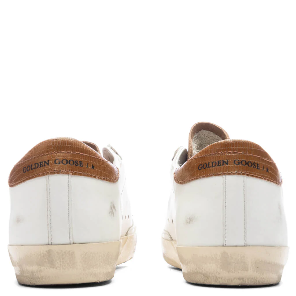 Women's Super-Star Sneakers - White/Tobacco/Silver - Image 4