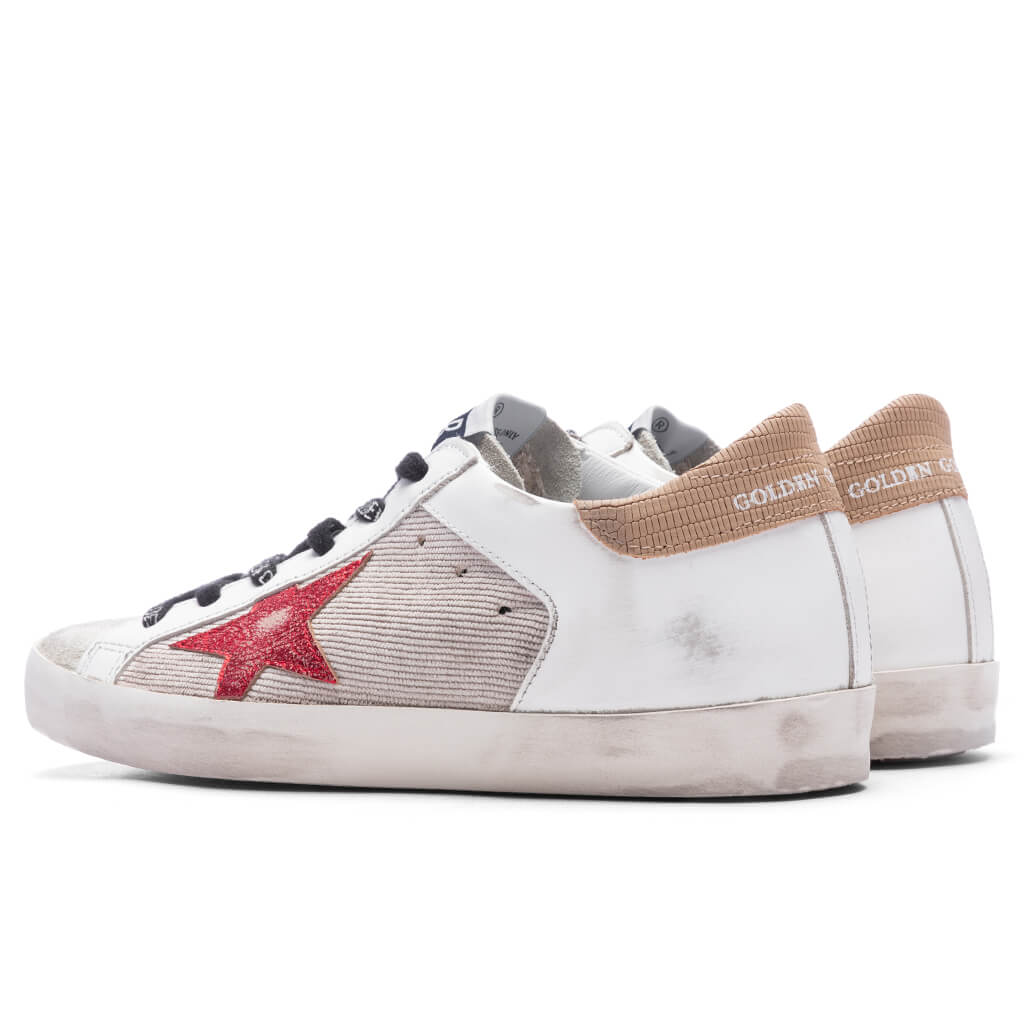 Women's Super-Star - Taupe/Red/Light Brown - Image 3