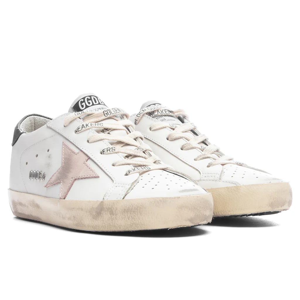 Women's Super-Star - White/Light Pink/Dark Green - Image 2