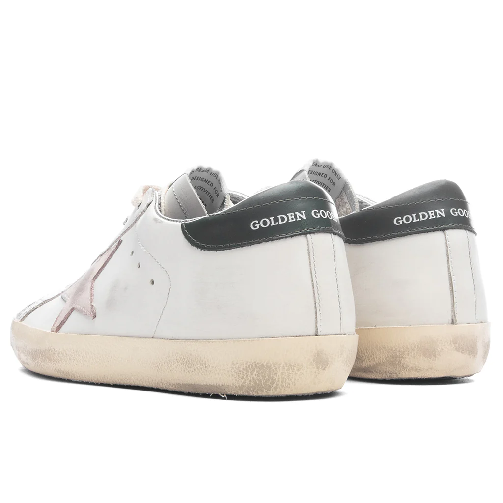 Women's Super-Star - White/Light Pink/Dark Green - Image 3
