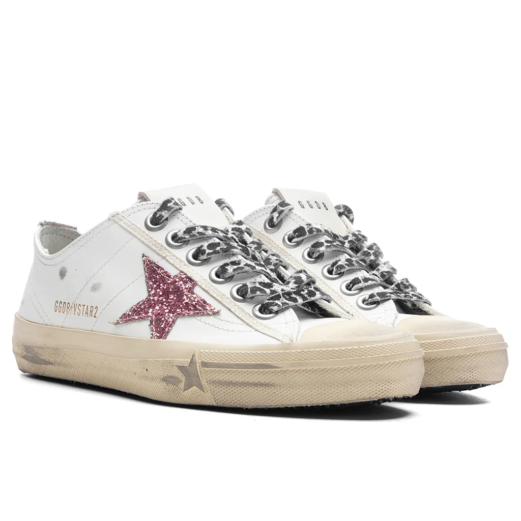 Women's V-Star 2 Leather Sneaker - White/Bubble Gum/Platinum - Image 2