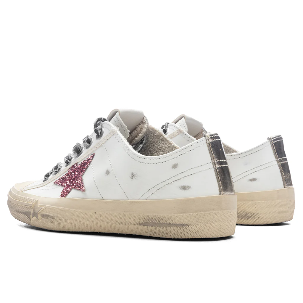 Women's V-Star 2 Leather Sneaker - White/Bubble Gum/Platinum - Image 3