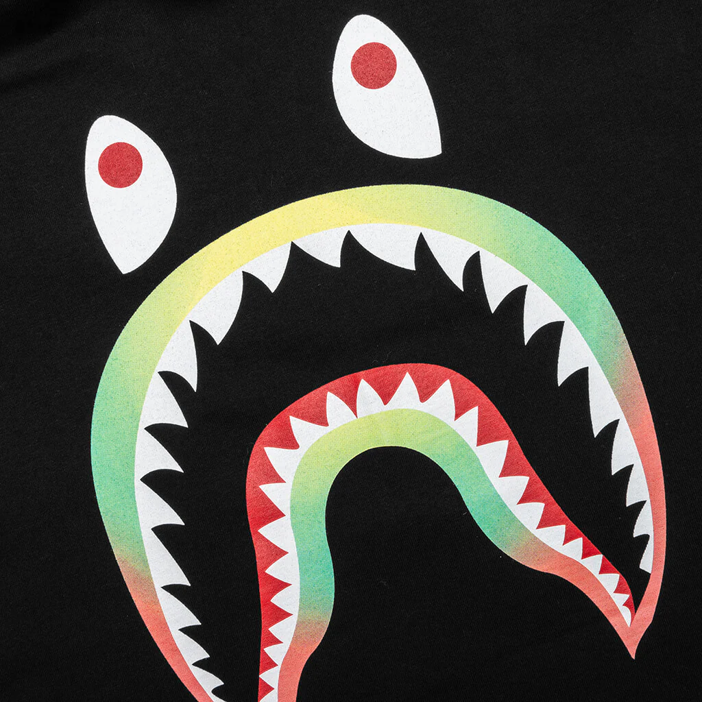 Gradation Side Shark Tee - Black - Image 3