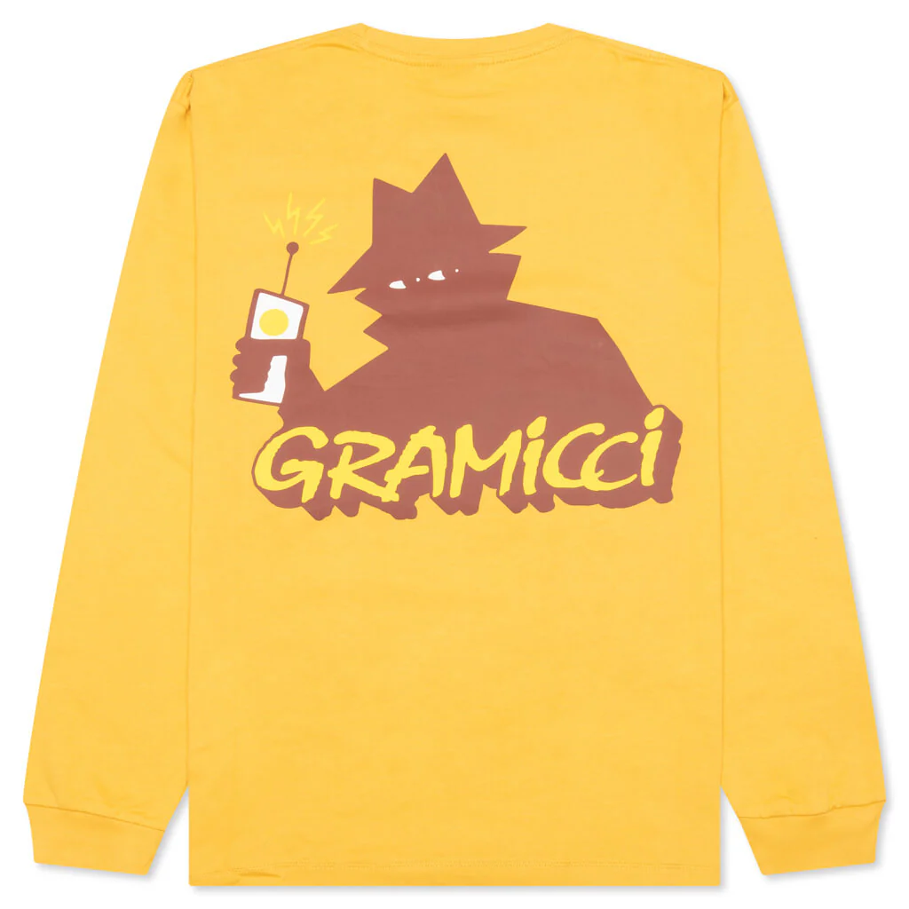 Real Bad Man x Gramicci Records L/S Tee - Mustard - Image 2