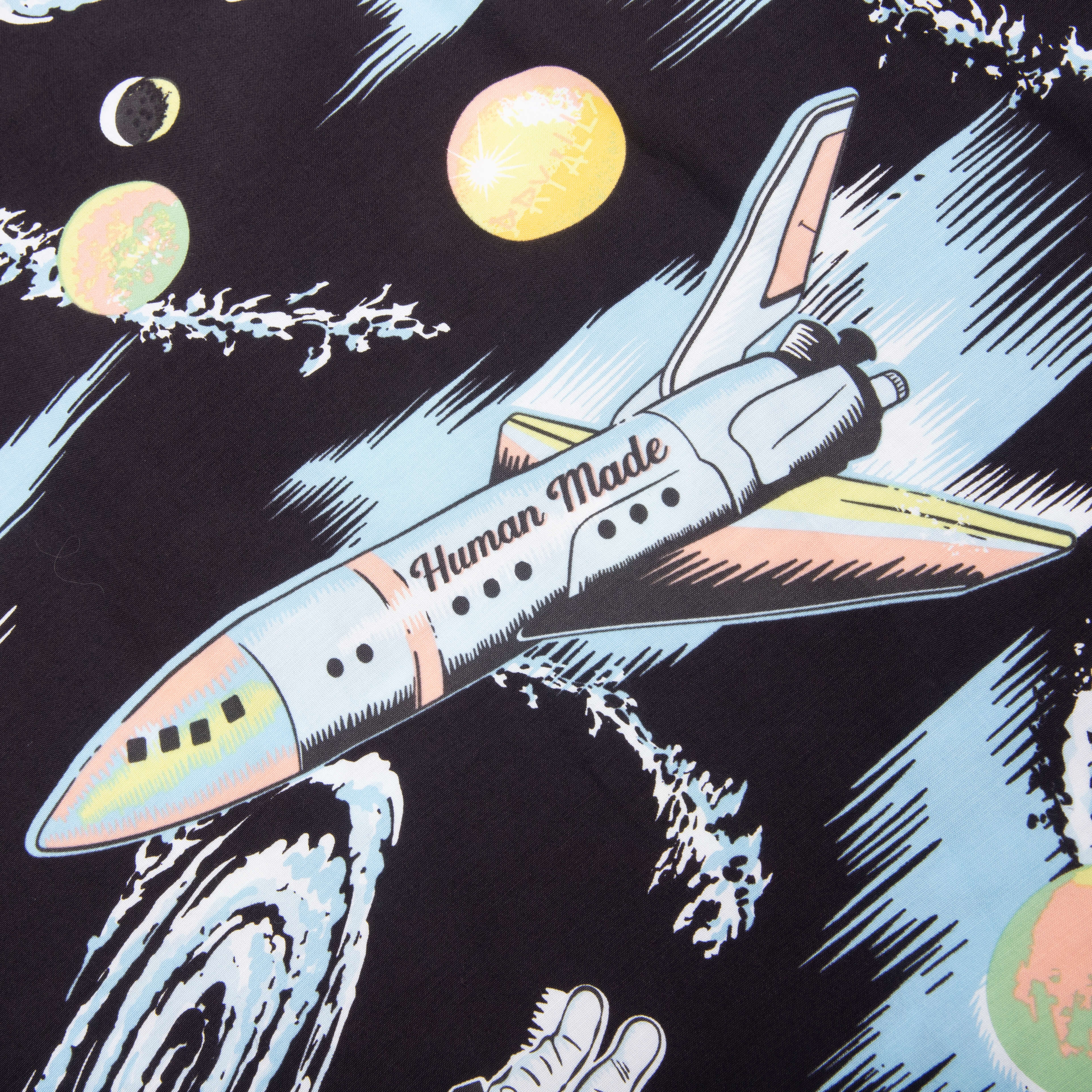 Graphic Aloha Shirt - Black - Image 4