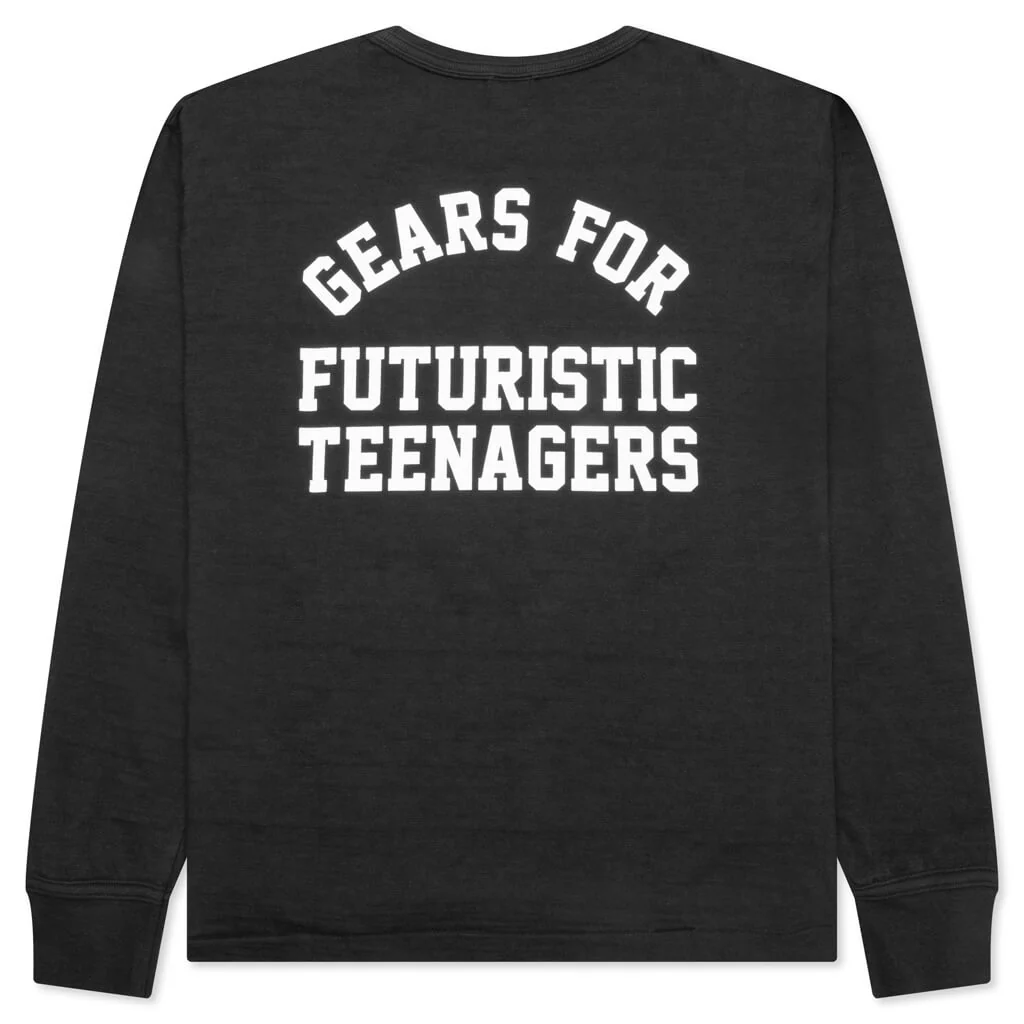 Graphic L/S T-Shirt #7 - Black - Image 2