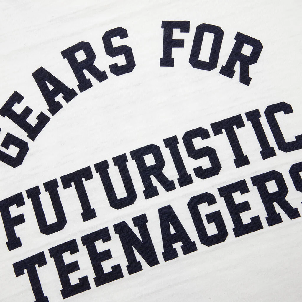 Graphic L/S T-Shirt #7 - White - Image 5