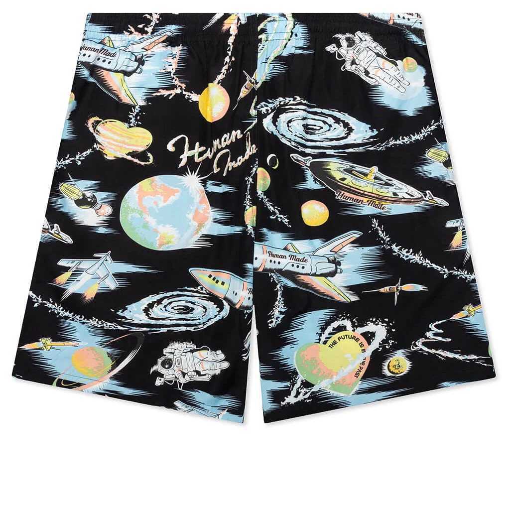 Graphic Shorts - Black - Image 2