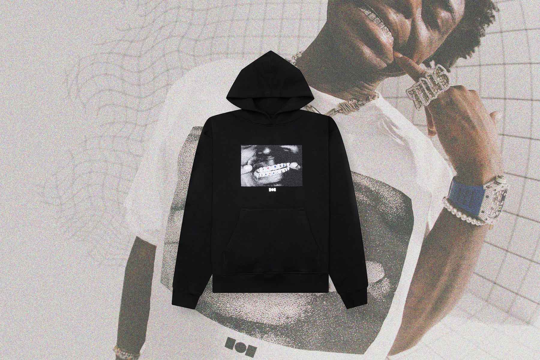 Nahmias x Kodak Black Grillz Hoodie - Black - Image 5
