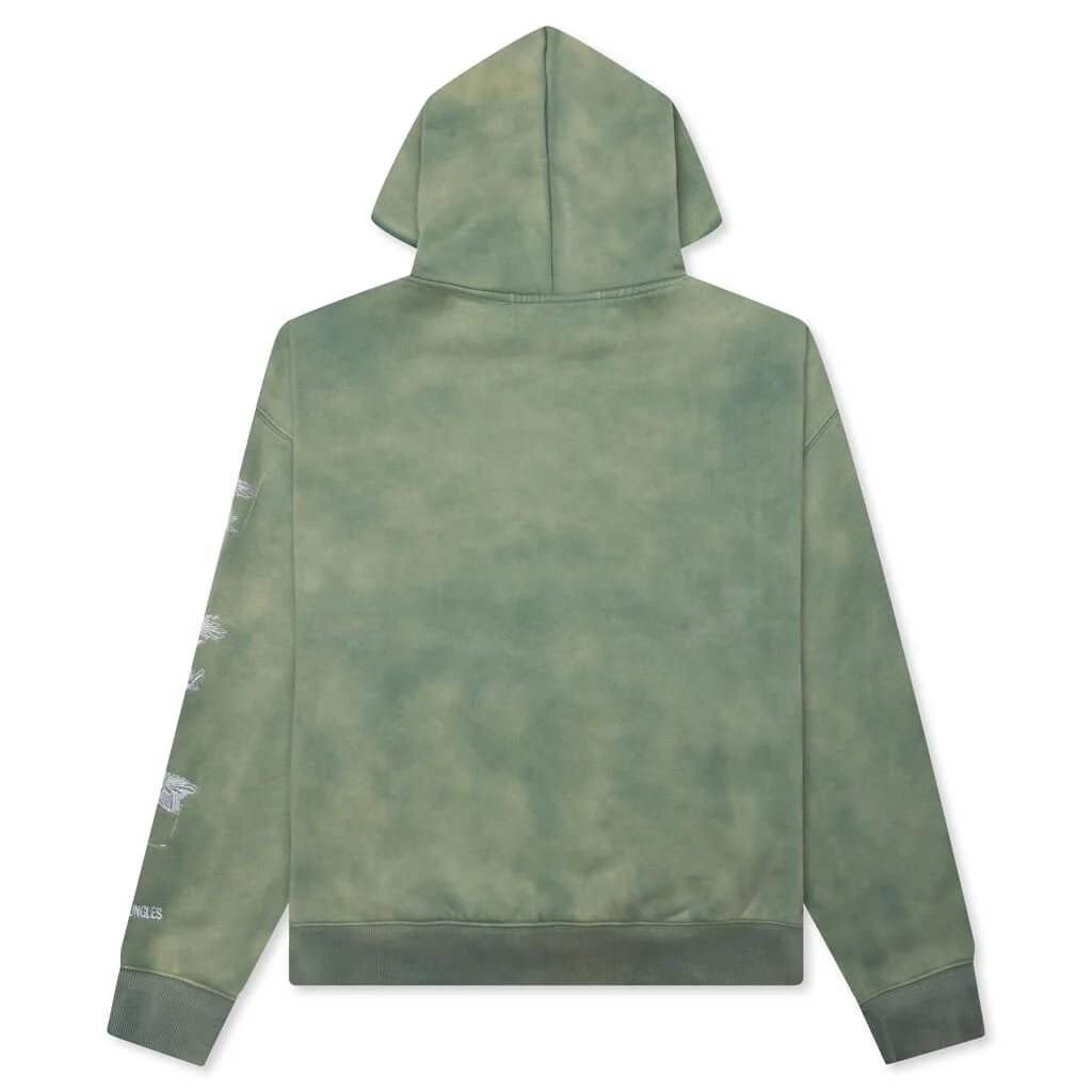 Hard Times Never Last Hoodie - Green - Image 2
