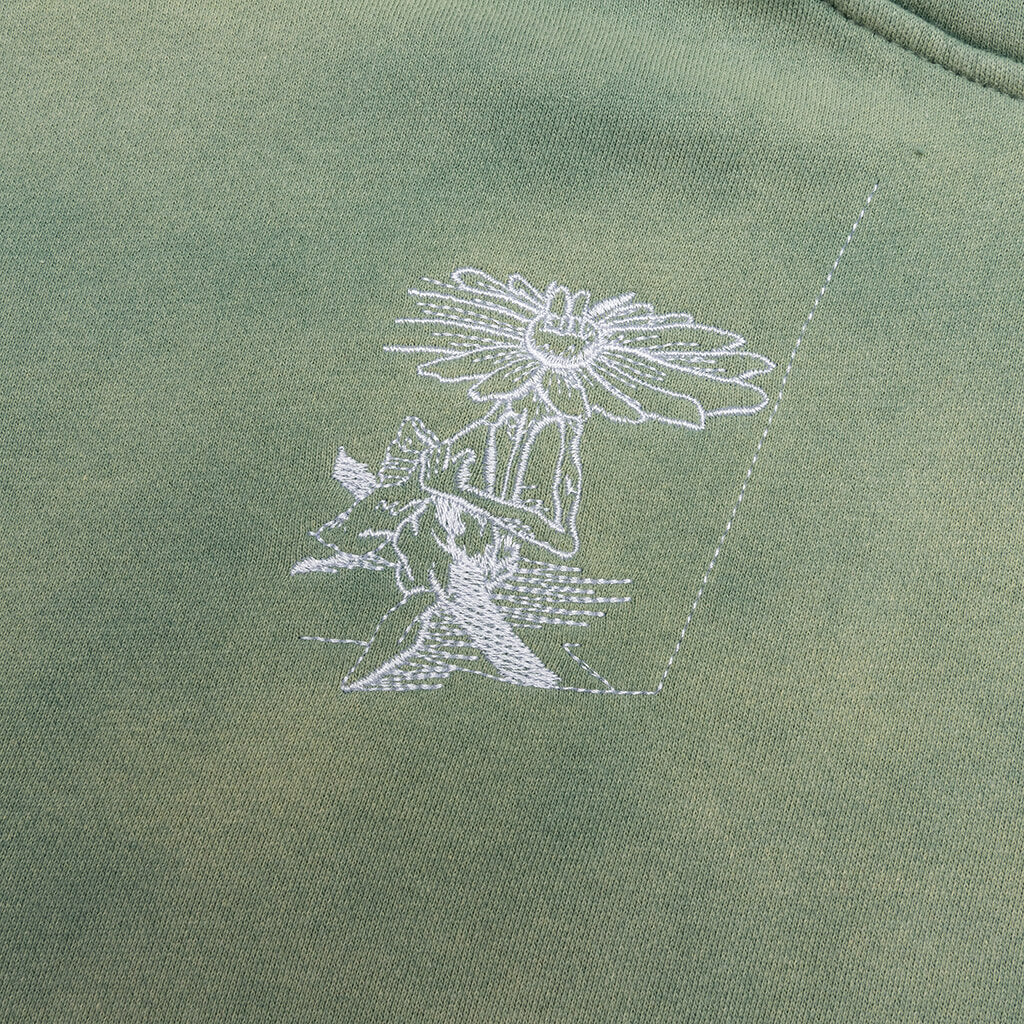 Hard Times Never Last Hoodie - Green - Image 5