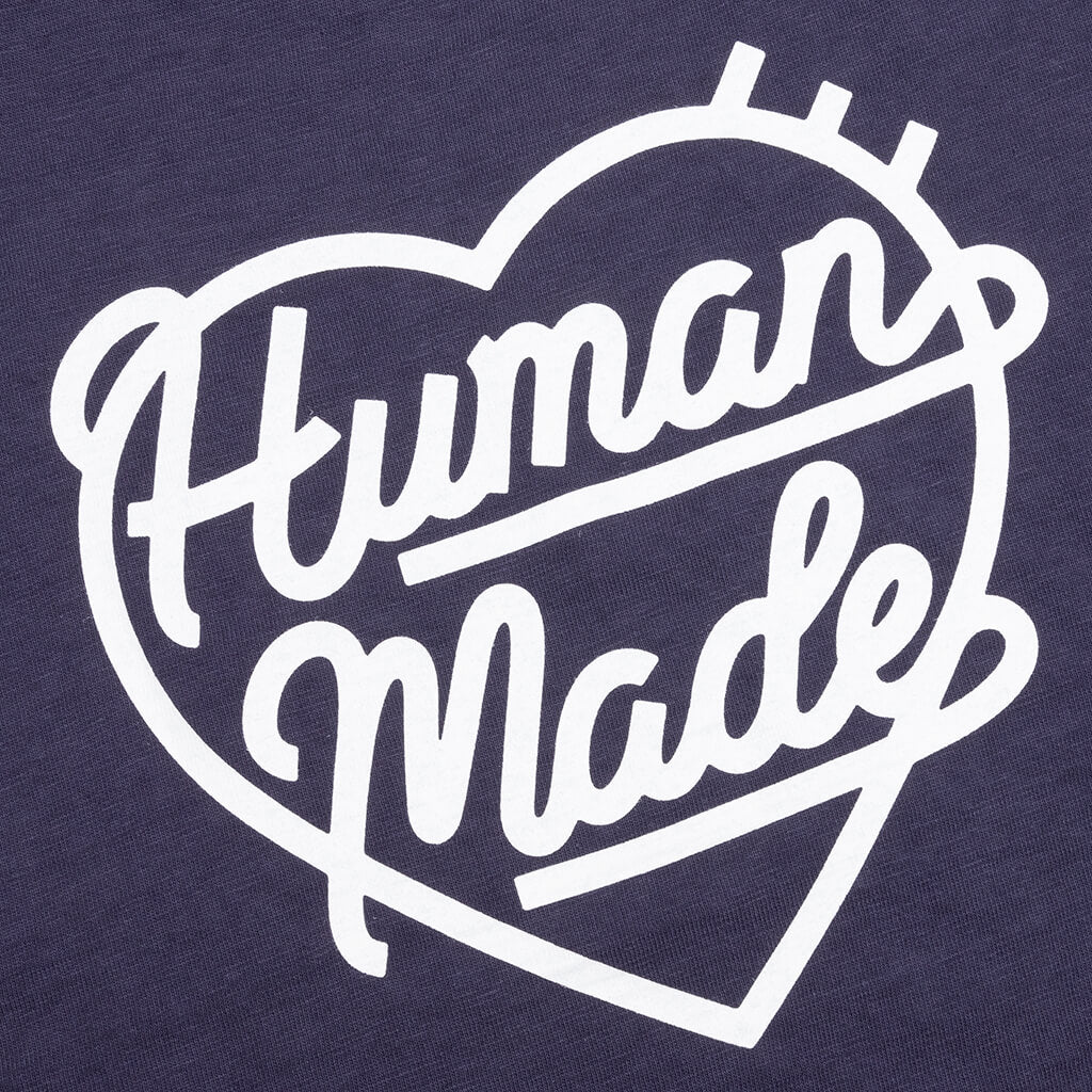 Heart Badge T-Shirt - Navy - Image 5