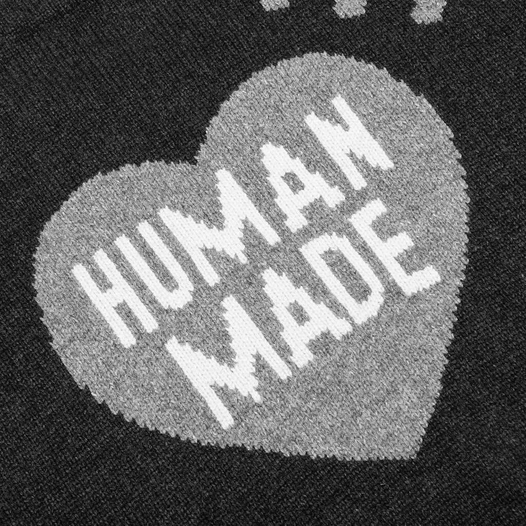 Heart Knit Sweater - Black - Image 4