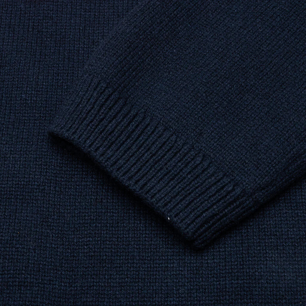 Heart Knit Sweater - Navy - Image 4