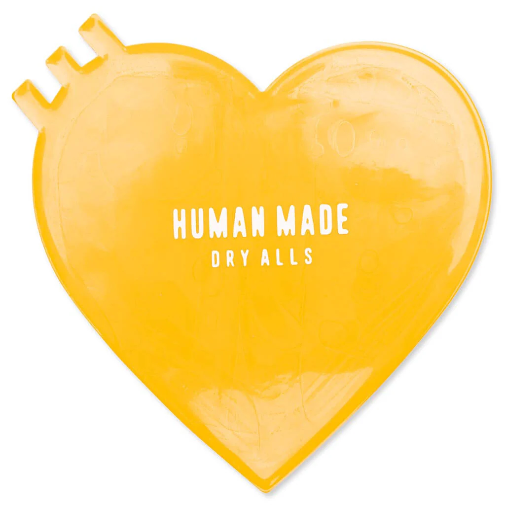 Heart Rubber Coaster - Yellow - Image 2