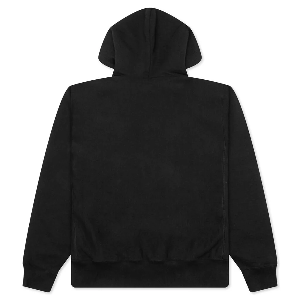 Heavy Weight Hoodie #2 - Black - Image 2