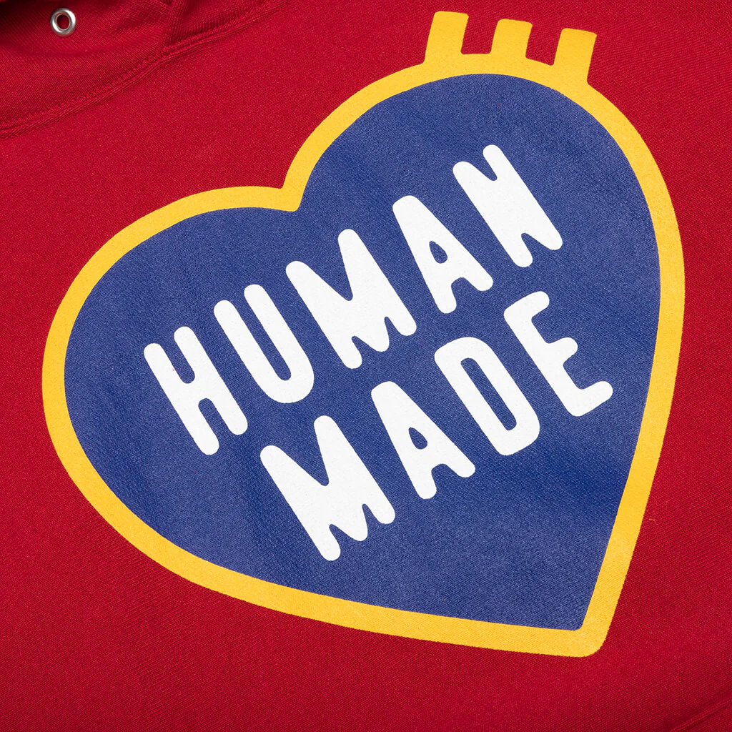 Heavy Weight Hoodie #2 - Red - Image 3