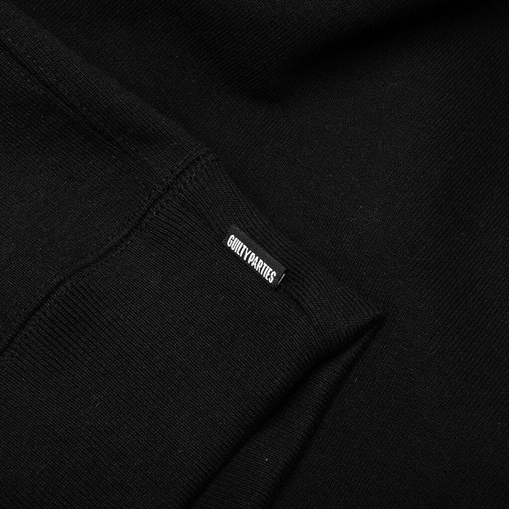 Heavy Weight Pullover Hooded Type-3 Sweatshirt - Black - Image 5