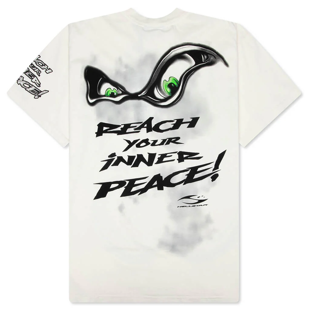 Reach Your Inner Peace Yoga T-Shirt - White - Image 2