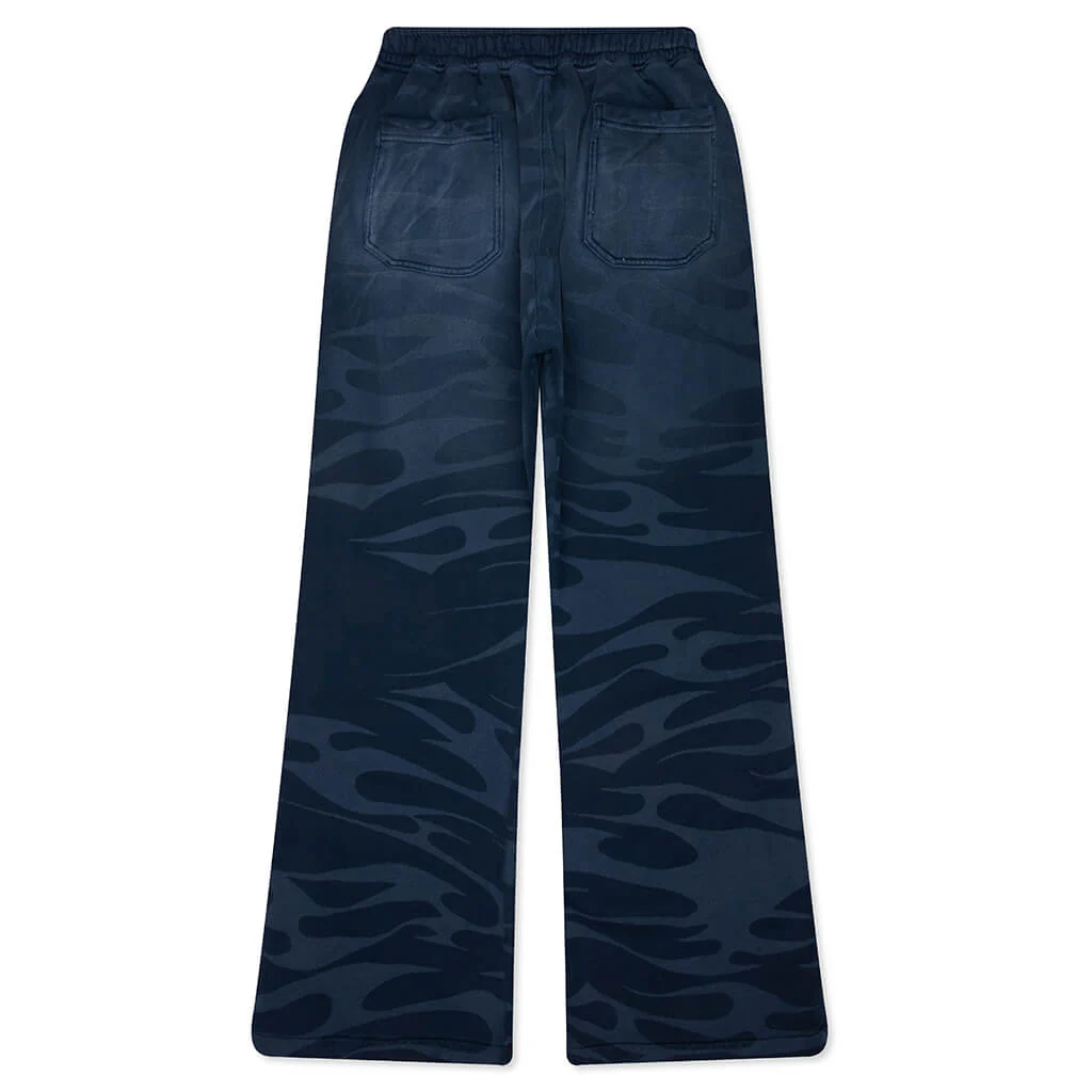 Snap Sweatpants with Flame - Black - Image 2