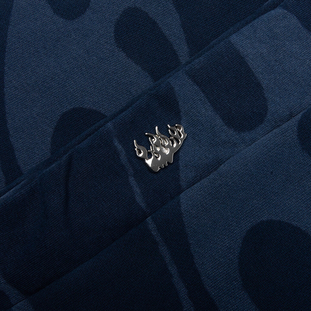 Snap Sweatpants with Flame - Black - Image 3
