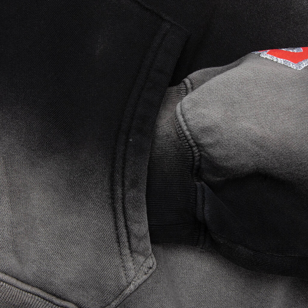 Stars Shine Graffiti Hoodie - Black/Red - Image 4