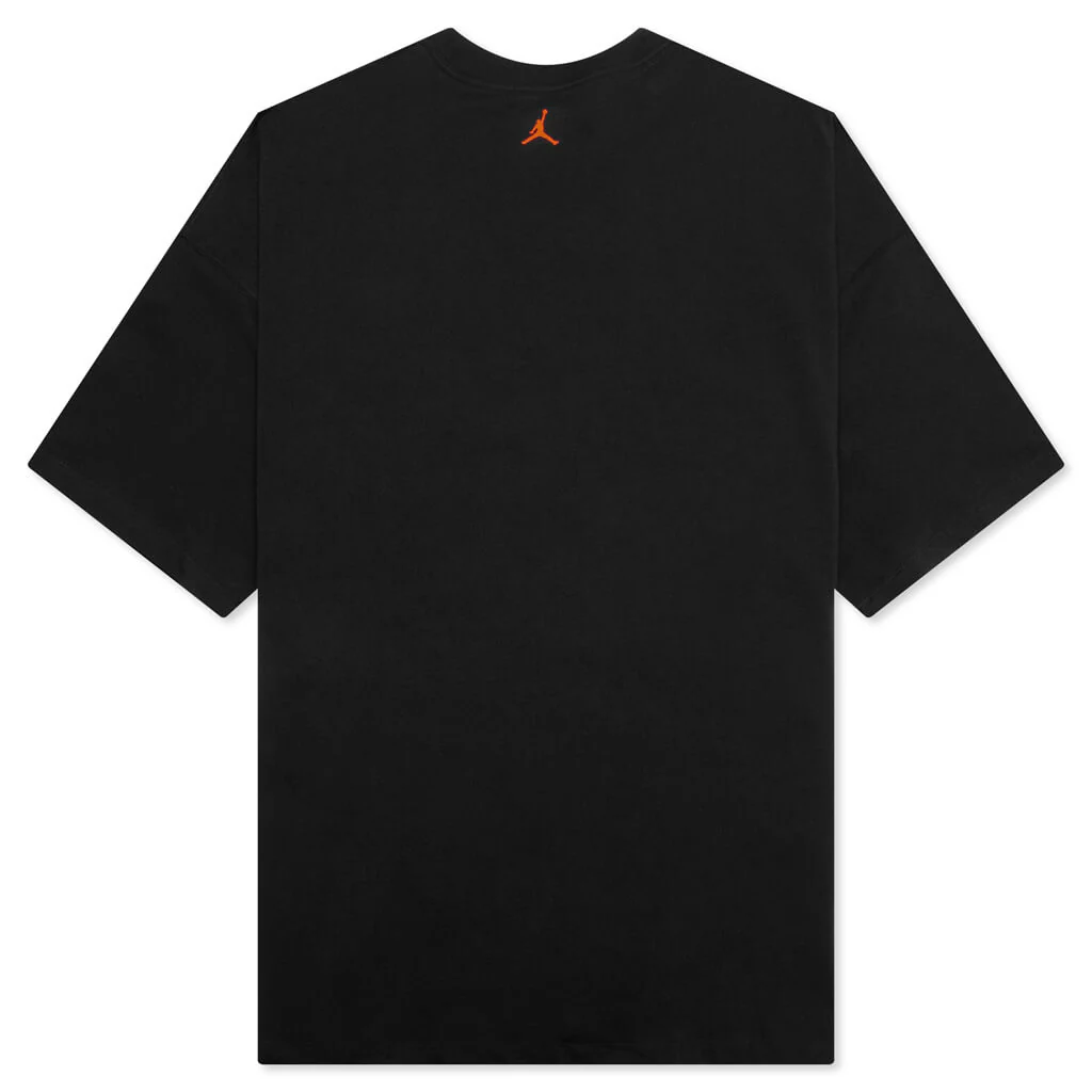Women's Oversized Flight T-Shirt - Black/Orange/Grey - Image 2