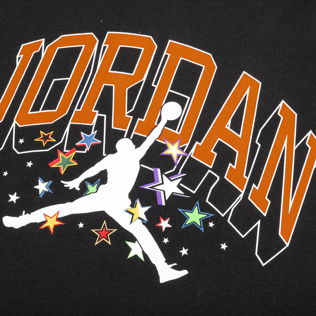 Women's Oversized Flight T-Shirt - Black/Orange/Grey - Image 4