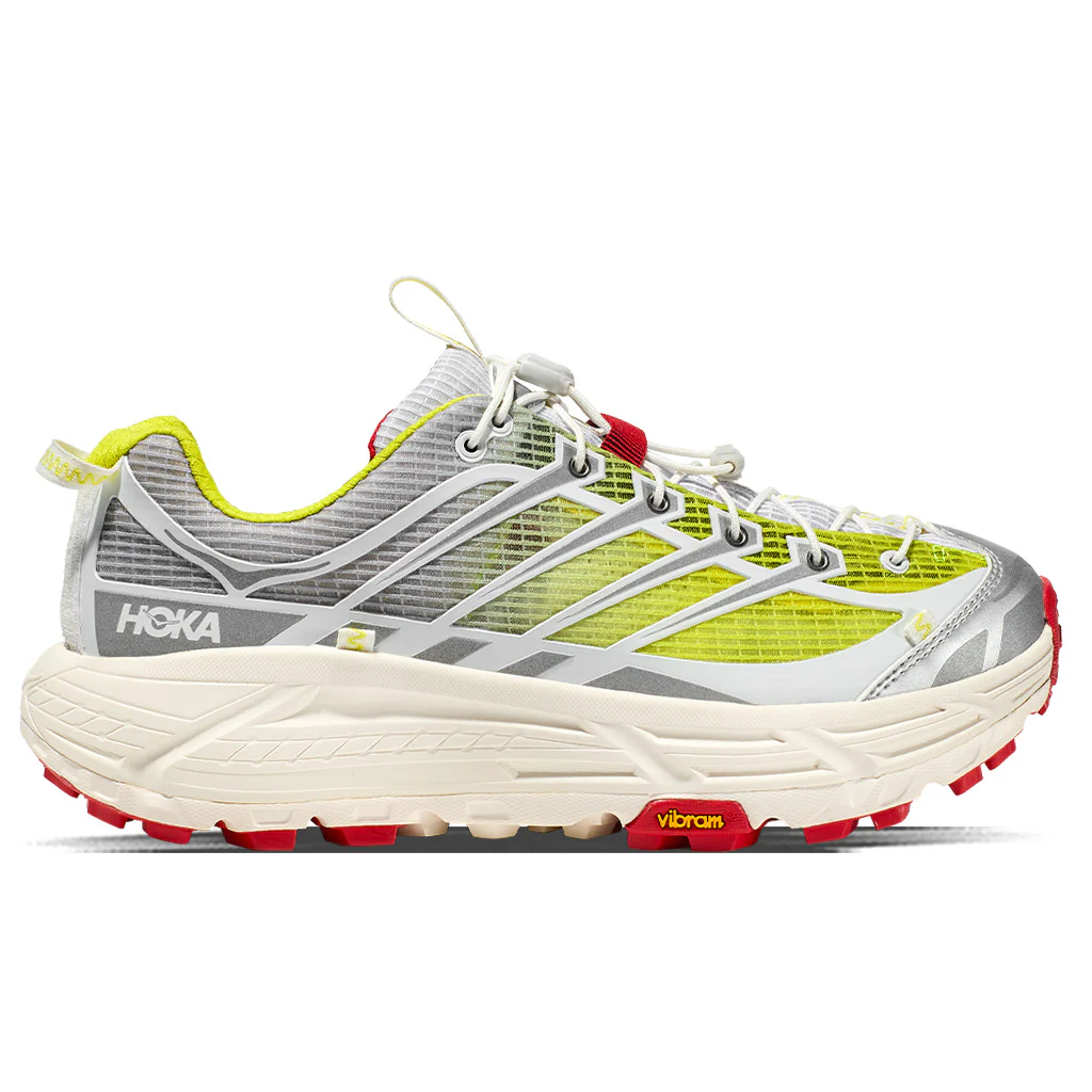 Hoka x Nicole McLaughlin Mafate Speed Three 2 - White/Neon - Image 2