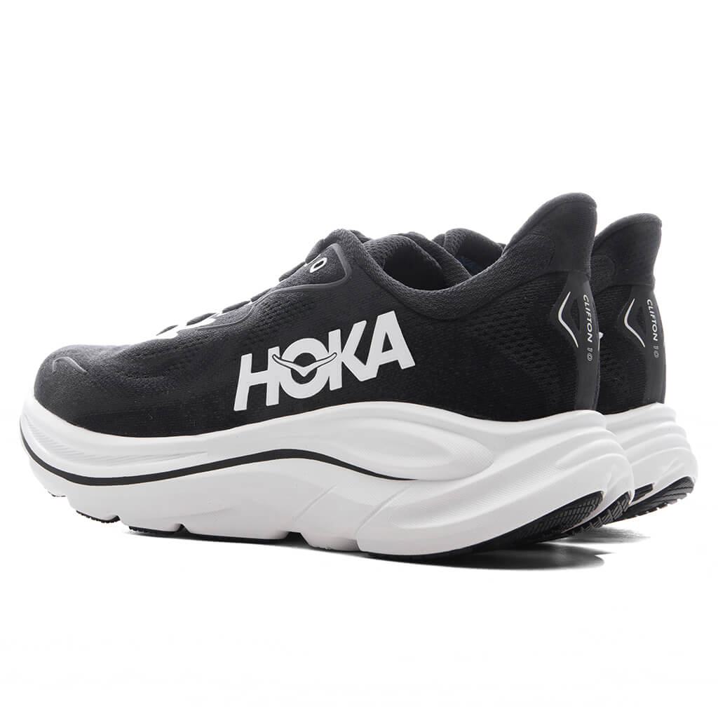 Women's Clifton 10 - Black/White - Image 3