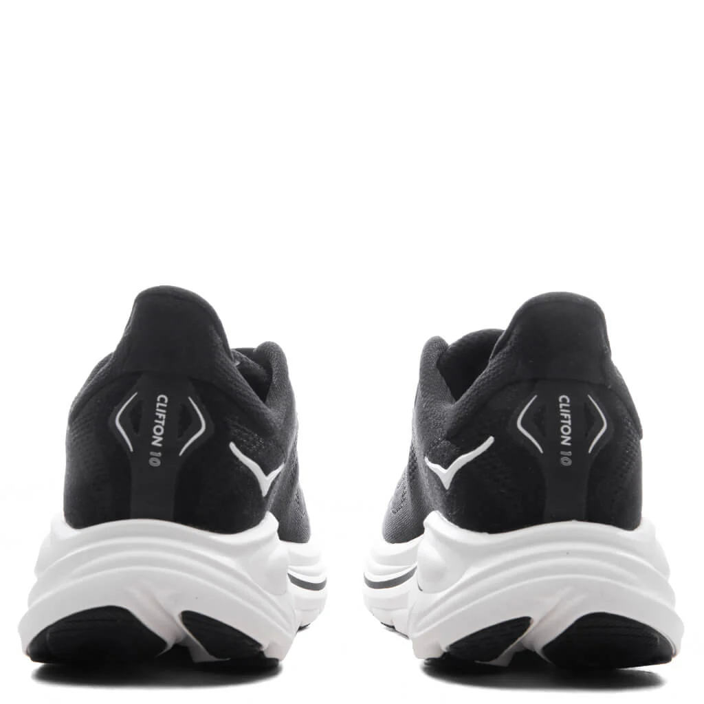 Women's Clifton 10 - Black/White - Image 4