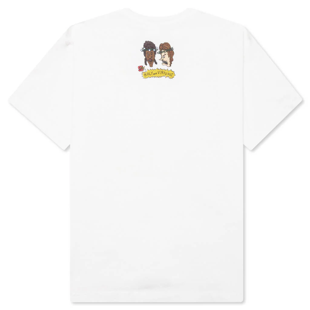 Holy and Virts S/S Tee - White - Image 2