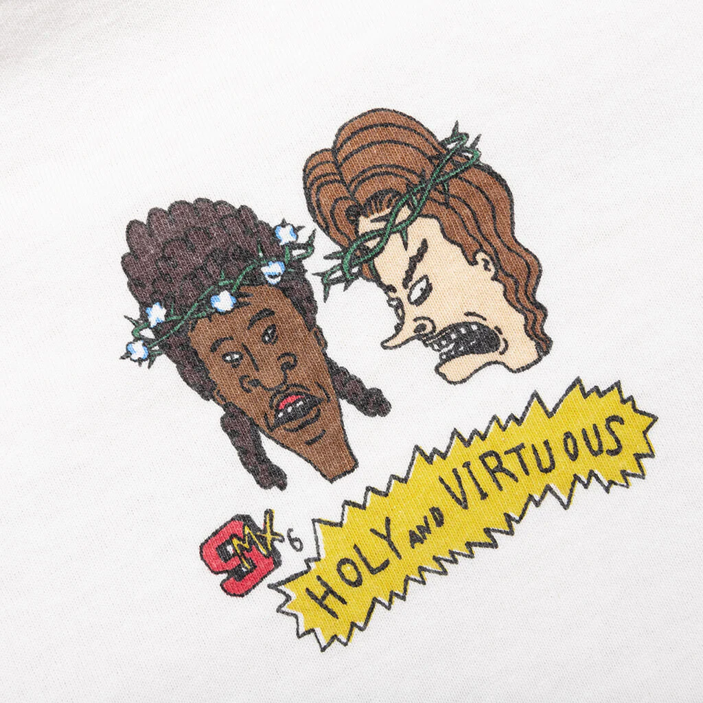 Holy and Virts S/S Tee - White - Image 4