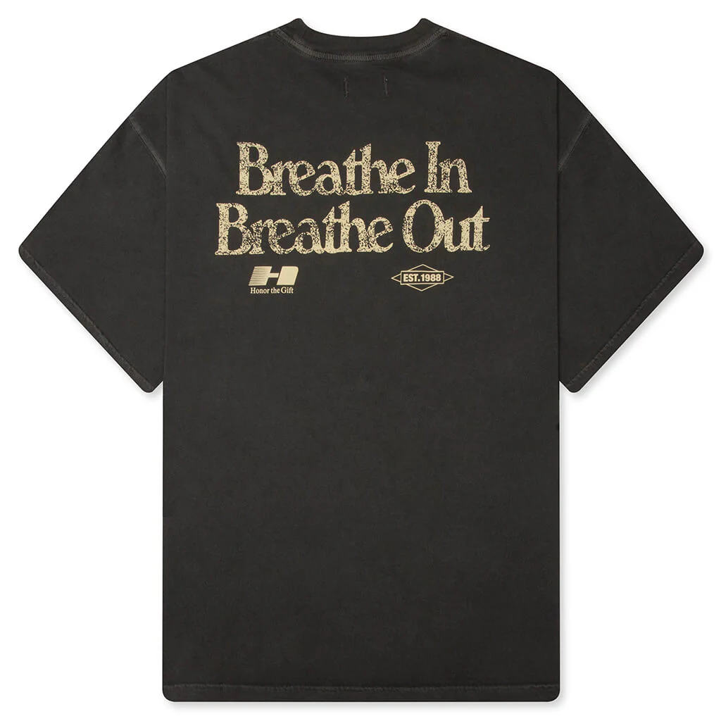 Breathe In Breathe Out S/S Tee - Black - Image 2