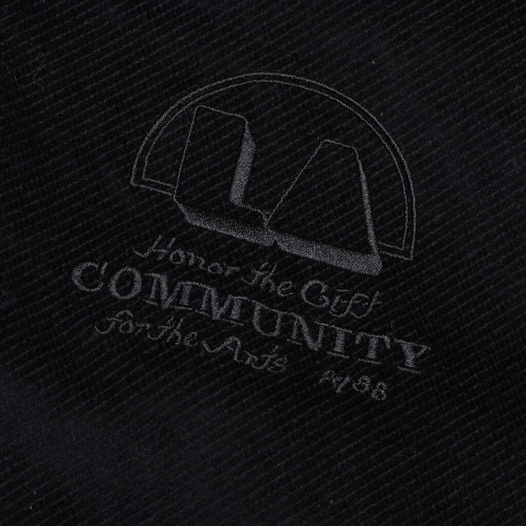 Brushed 1/4 Zip Jacket - Black - Image 3