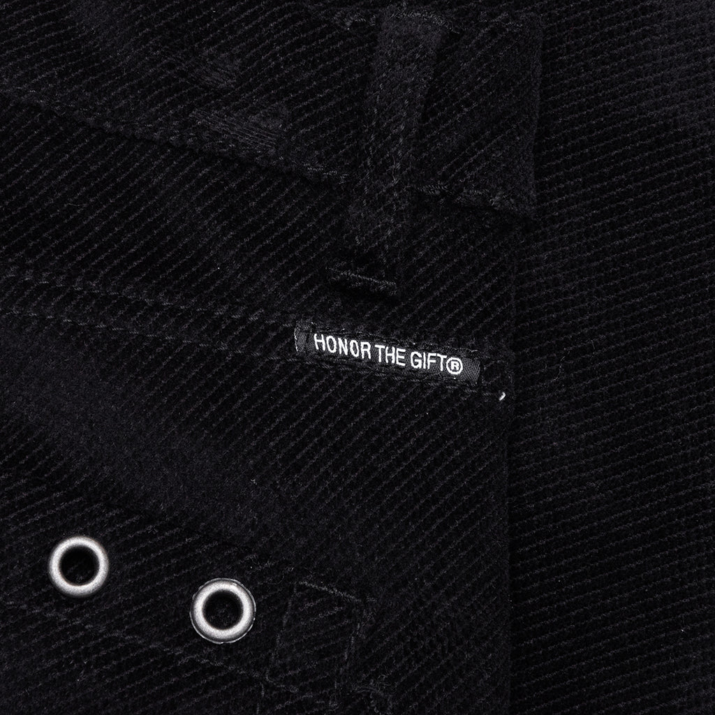 Brushed Bell Bottom Pant - Black - Image 5