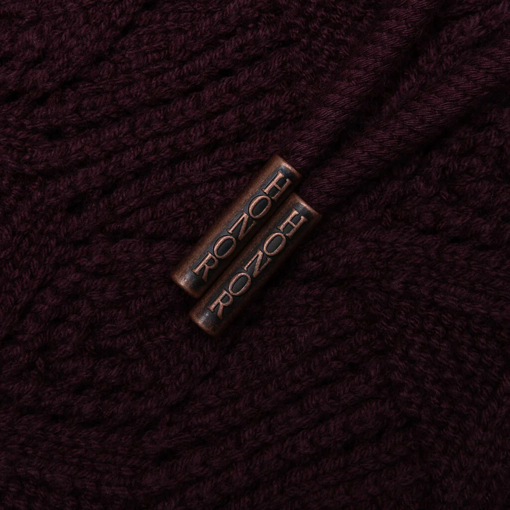 Cable Knit Pant - Berry - Image 4
