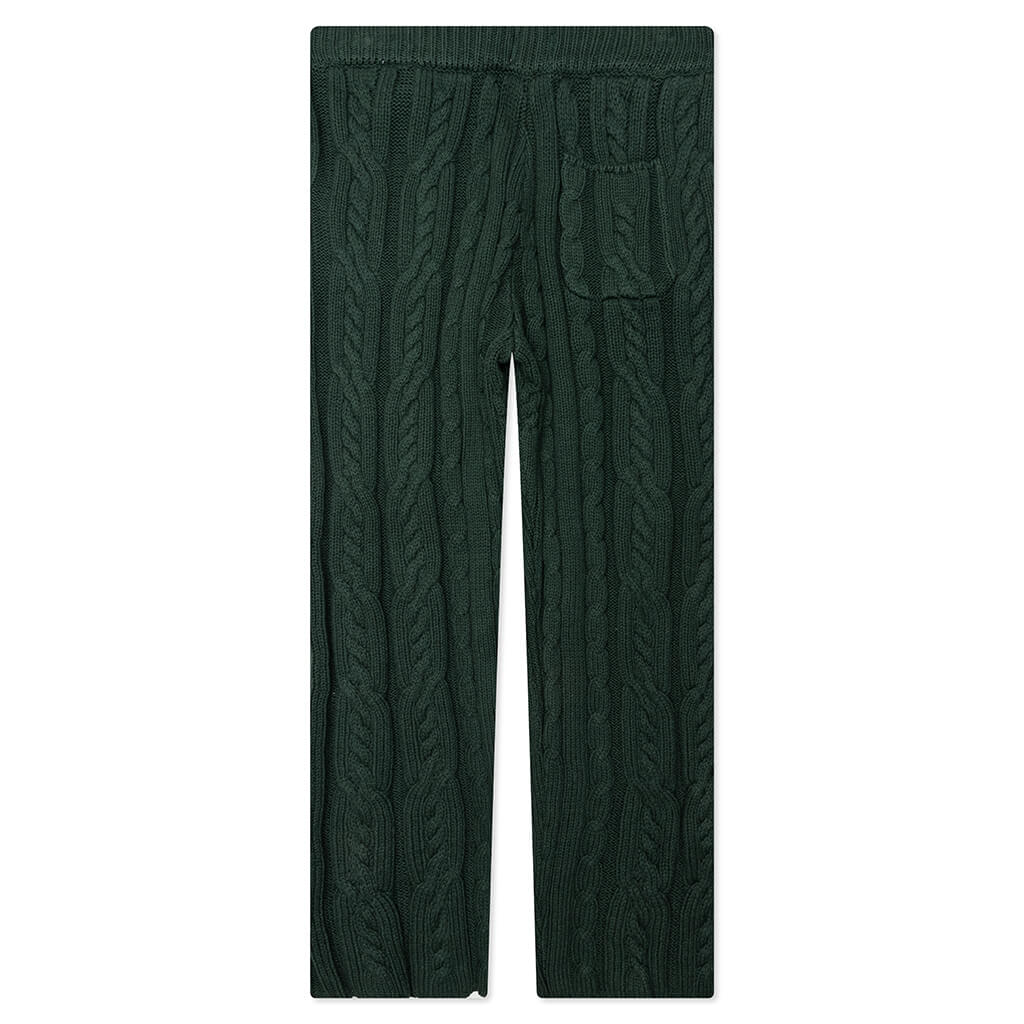 Cable Knit Pant - Green - Image 2
