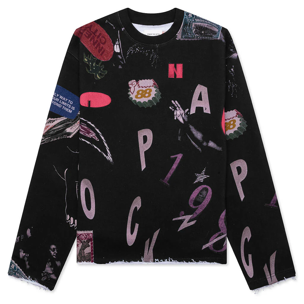 Collage Crewneck - Black