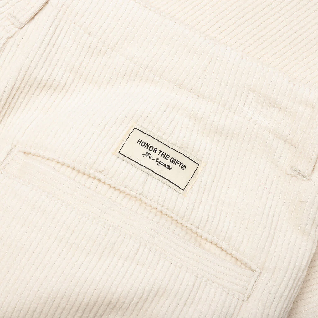 Corduroy Trouser Pant - Bone - Image 4