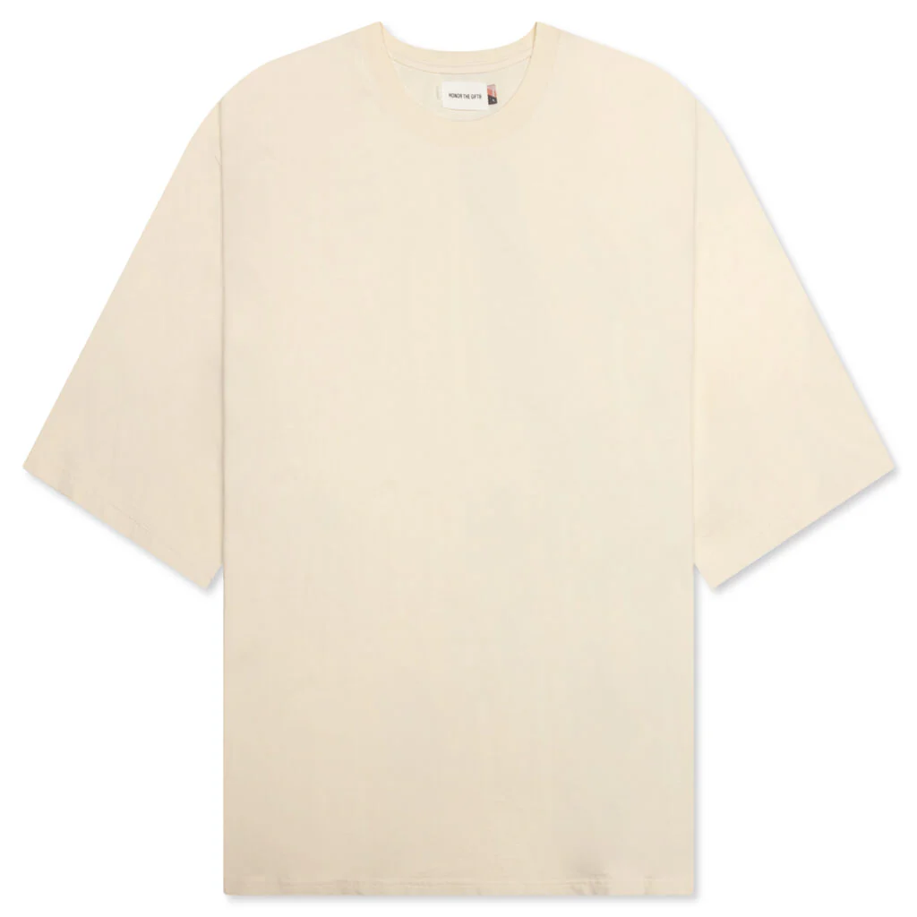 Crest Logo Box Tee - Cream