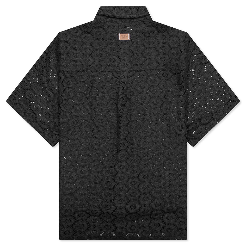Crochet Button Up - Black - Image 2