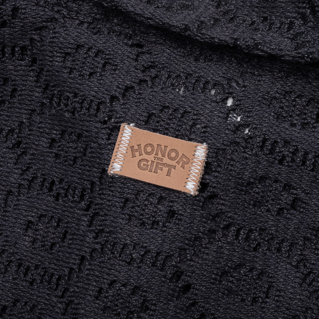 Crochet Button Up - Black - Image 4