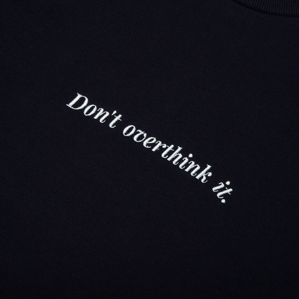 Don't Overthink It L/S Tee - Navy - Image 3